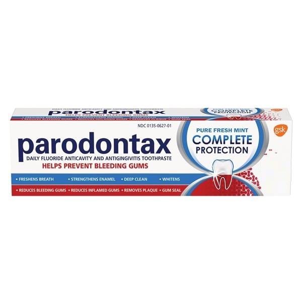 Parodontax Toothpaste, Clean Mint, Box of 36 0.8 oz.Tubes. Helps