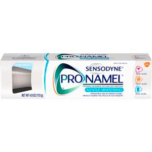 ProNamel Gentle Whitening Toothpaste, Fresh Mint, 12 - 4 oz Tubes. Protects enamel against