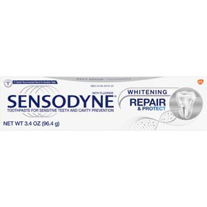Sensodyne Repair & Protect Toothpaste, with Whitening, 12- 3.4 oz. Tubes. Helps restore