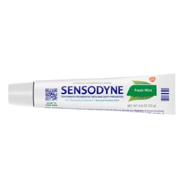 Sensodyne Toothpaste, 0.8 Oz. Tube, Fresh Mint, 50/Case. Clinically proven to provide relief