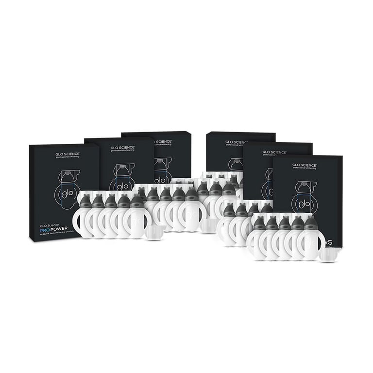 Glo Pro Power At Home Whitening Refill Gel Vials, 10% HP, Mint, 6/Pk. Each pack includes 5 x