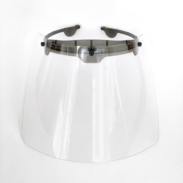 GMX Premium Cellulose Acetate Headpiece and Face Shield Kit Black, 1/Pk