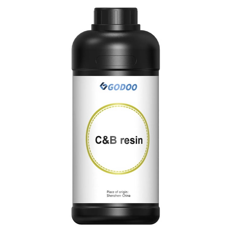 GoDoo C&B 3D Printing Resin, Shade OM1, 1kg Bottle, 1/Pk. Features flexural strength, wear