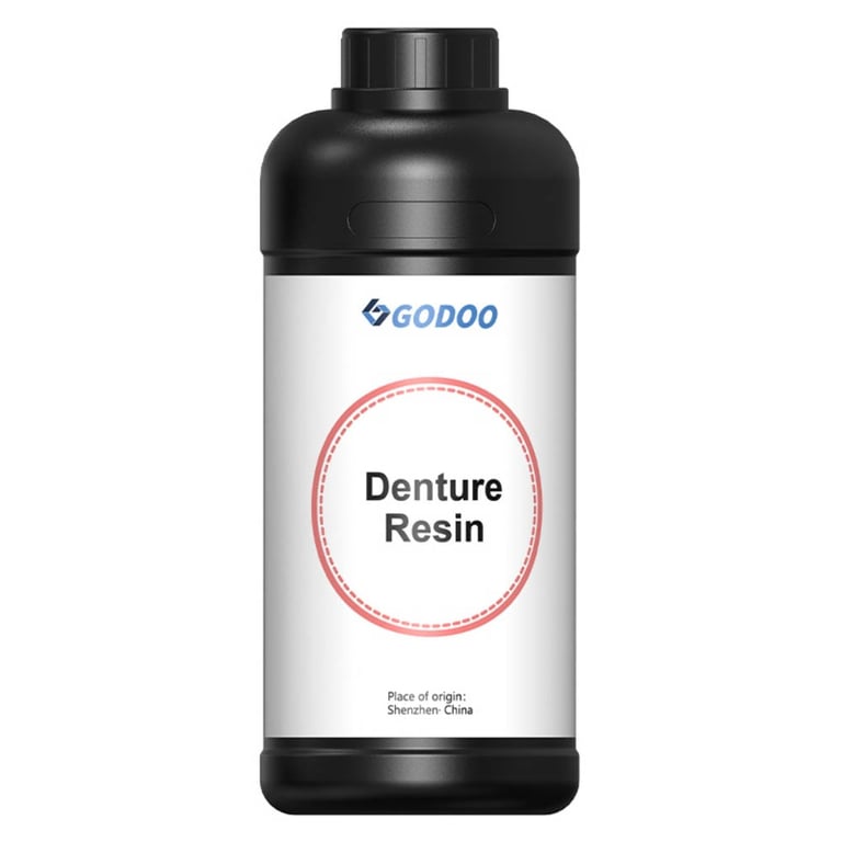 GoDoo Denture Resin 3D Printing Resin, 1kg Bottle, 1/Pk. Biocompatible photopolymer resin