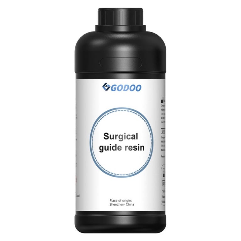 GoDoo Surgical Guide Resin 3D Printing Resin, Shade Transparent, 0.5kg Bottle, 1/Pk. Designed