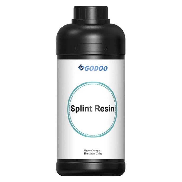 GoDoo Splint Resin 3D Printing Resin, Shade Transparent, 0.5kg Bottle, 1/Pk. Formulated
