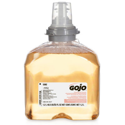 Gojo Premium Foam Antibacterial Handwash, 2x1200ml.Refill for GOJO TFX Dispenser. Contains 0.3%