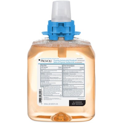 Provon Antimicrobial Foaming Handwash w/Moisturizers 1250 mL Refill FMX-12 Dispenser. Light