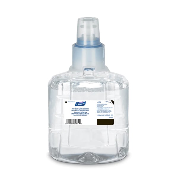 Purell Advanced Hand Sanitizer Foam 1200 mL Refill for LTX-12 Dispenser. Green certified. Ethyl