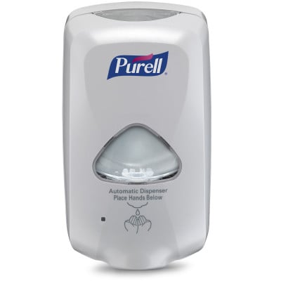 Purell TFX Touch Free Soap Dispenser, Dove Gray - 1/Pk. Uses 1200ml refills. Mount to wall