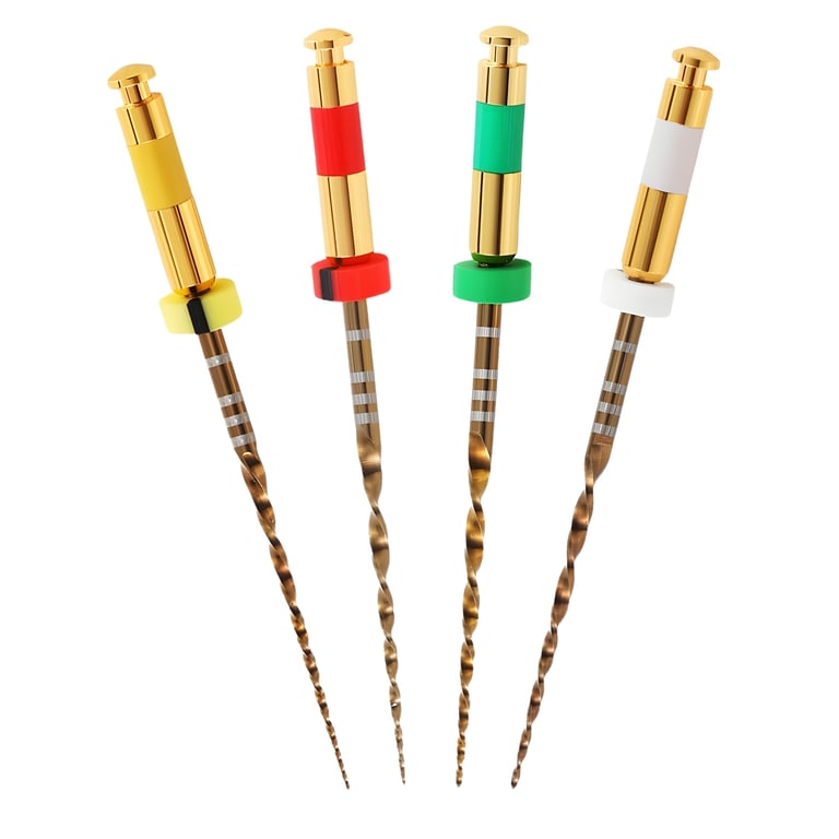 GoldenDent GoldenONE Nickel-Titanium (NiTi) Reciprocating File, Assorted, 25mm, 4/Pk. Contains one