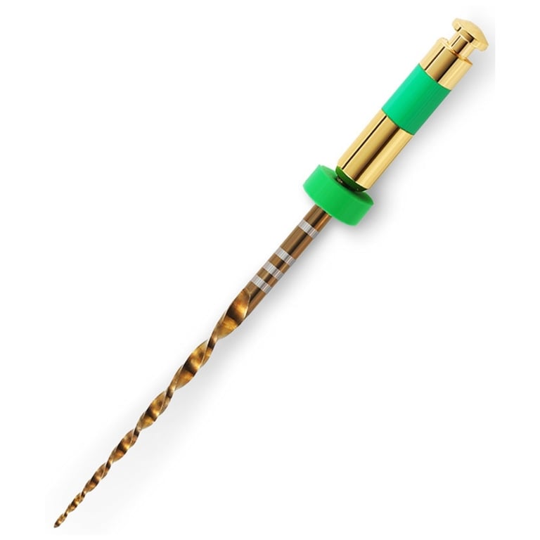 GoldenDent GoldenONE Nickel-Titanium (NiTi) Reciprocating File, Medium 35/.06, 25mm, 4/Pk