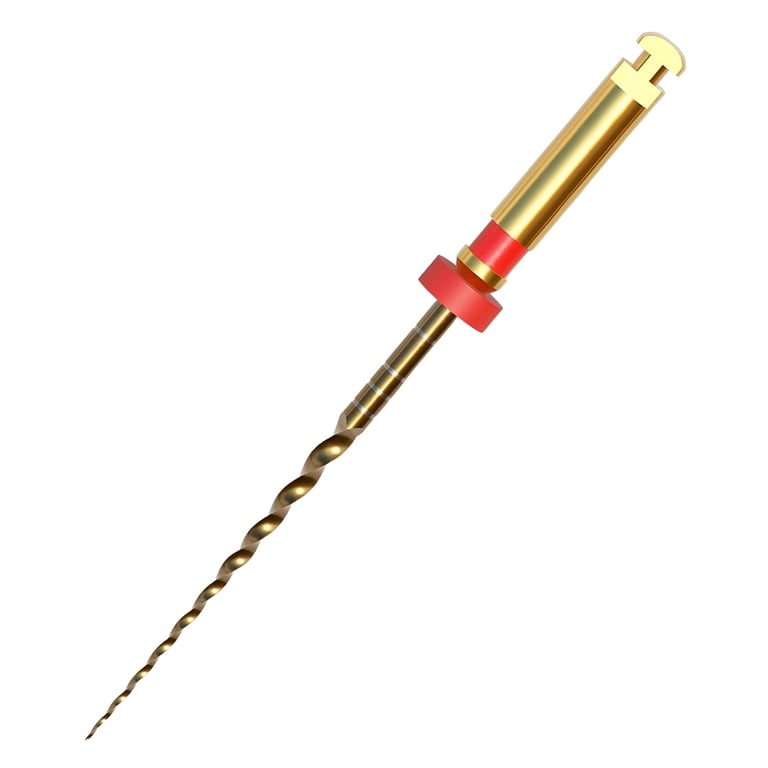 GoldenDent Golden-Taper Nickel-Titanium (NiTi) Rotary File, Type F2, 21mm, 6/Pk