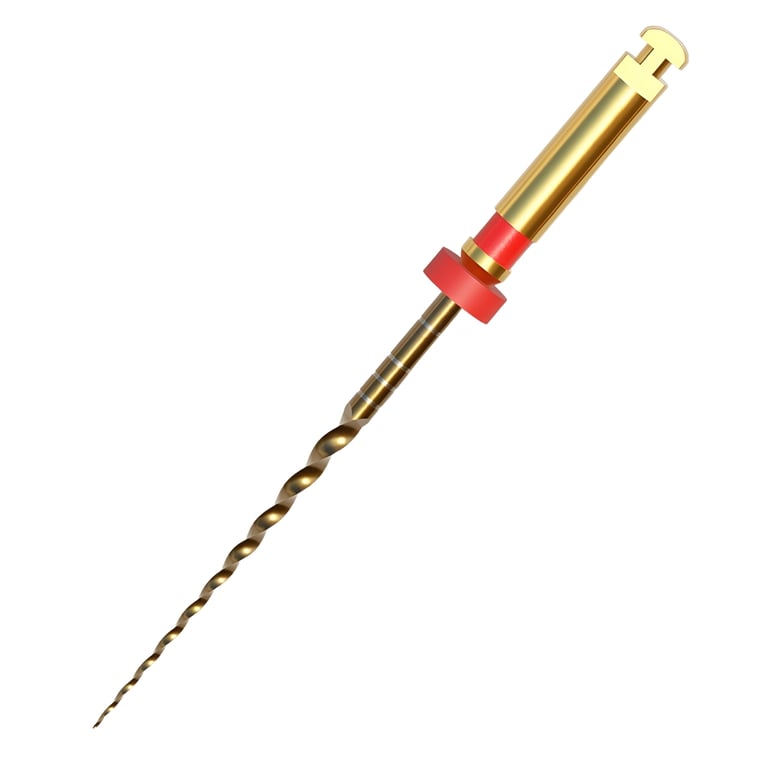 GoldenDent Golden-Taper Nickel-Titanium (NiTi) Rotary File, Type F2, 31mm, 6/Pk