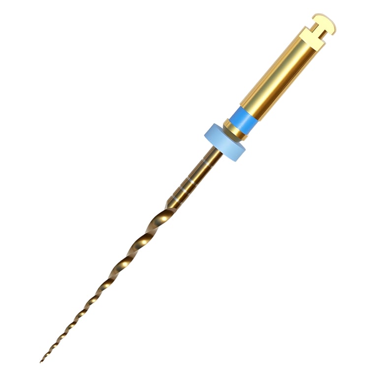 GoldenDent Golden-Taper Nickel-Titanium (NiTi) Rotary File, Type F3, 21mm, 6/Pk