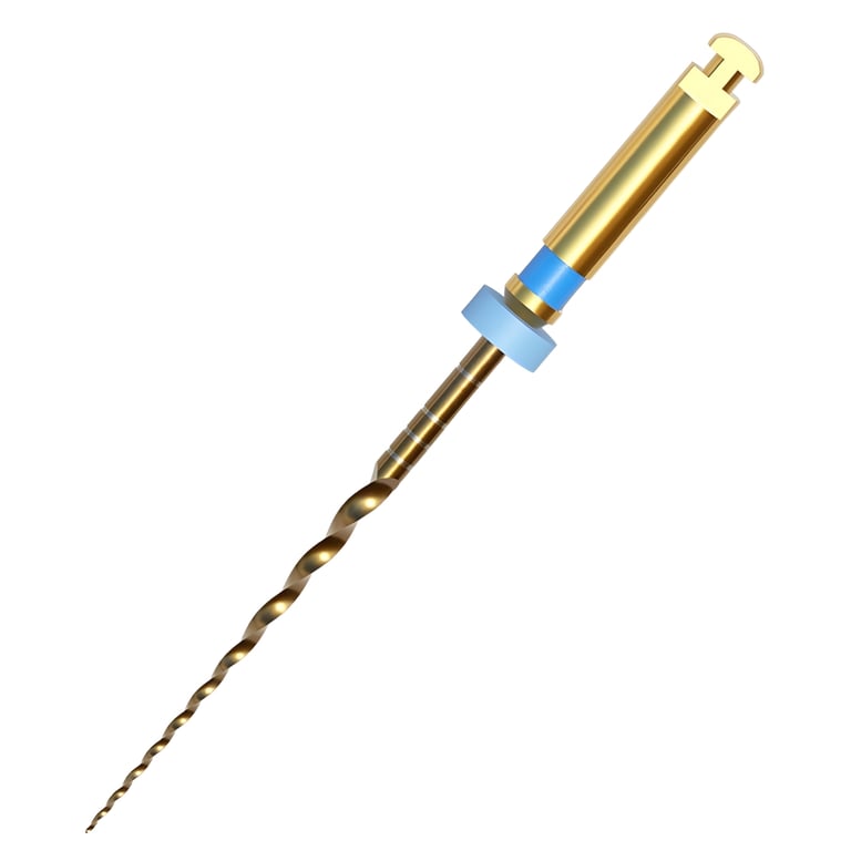 GoldenDent Golden-Taper Nickel-Titanium (NiTi) Rotary File, Type F3, 25mm, 6/Pk