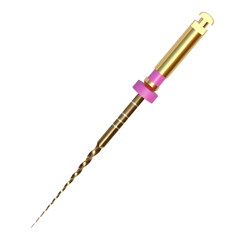 GoldenDent Golden-Taper Nickel-Titanium (NiTi) Rotary File, Type S1, 21mm, 6/Pk