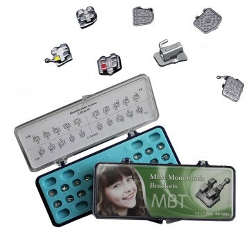 GooDent-Ortho T-S+ Bracket. 0.022 MIM MonoBlock Low Profile, Mini Bracket (hook on 3,4,5) +1st