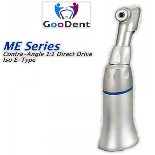 GooDent Contra-Angle 1:1 Direct Drive ISO E-Type External Water Spray. For CA Latch Burs d2.35
