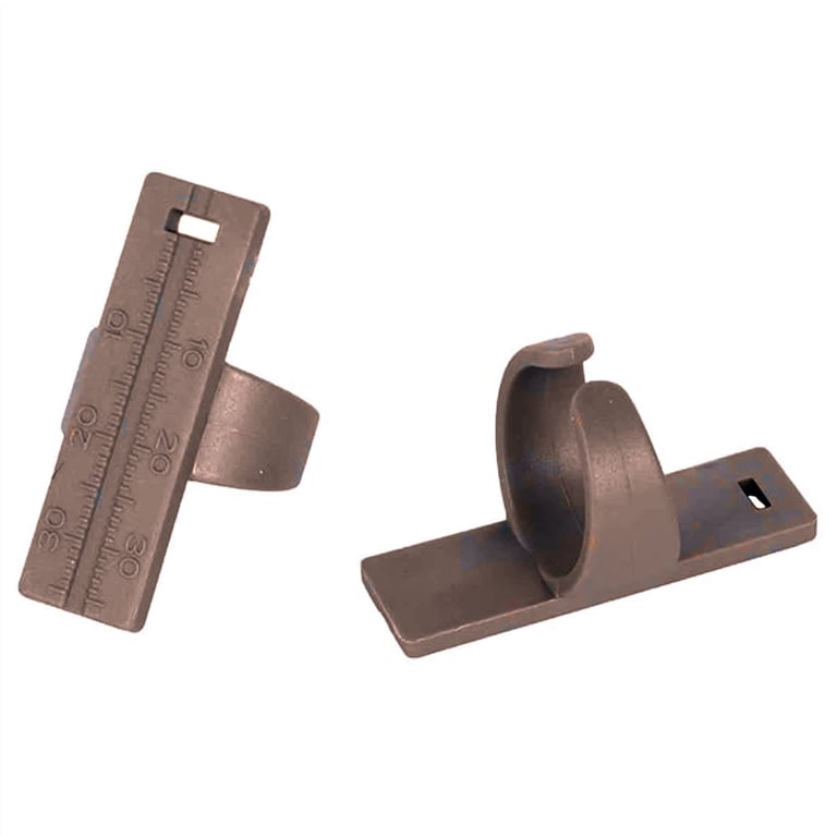 GooDent Root Canal Plastic Finger Endo Ruler, Brown, 2/Pk. Autoclavable at 134°C / 273°F