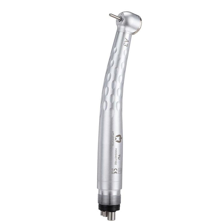 AppleDental Push Button 4-Hole (Midwest) Handpiece, Triple Water Spray, 1/Pk