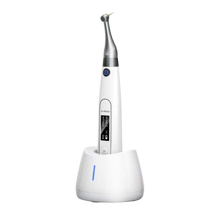 Ai-Motor White Endo Motor with built-in Apex Locator. Brushless motor set with handpiece and 360°