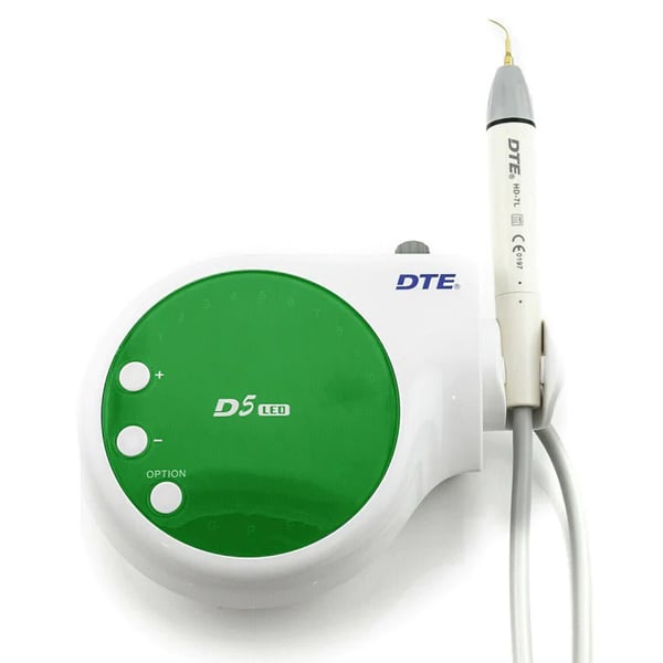 DTE D5 LED Ultrasonic Piezo Scaler, Green - 28kHz-30kHz, compact and powerful Perio and Endo