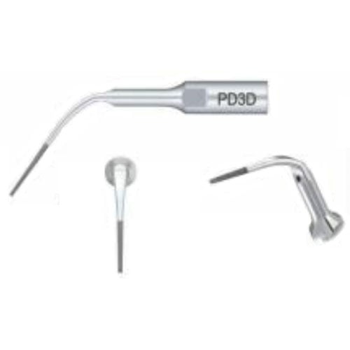 DTE Ultrasonic Scaler Silver Tips PD3D, 5/Pk. Periodontal Scaling Tip with Diamond Coating