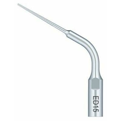 DTE Ultrasonic Endo Silver Tip ED15, 1/Pk. Endodontic tip with diamond coating. Compatible NSK