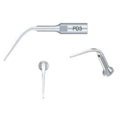 DTE Ultrasonic Scaler Silver Tips PD3, 5/Pk. Periodontal Scaling Tip compatible with Satelec