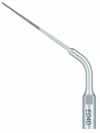 DTE Ultrasonic Endo Silver Tip ED4D, 1/Pk. Endodontic tip with diamond coating. Compatible