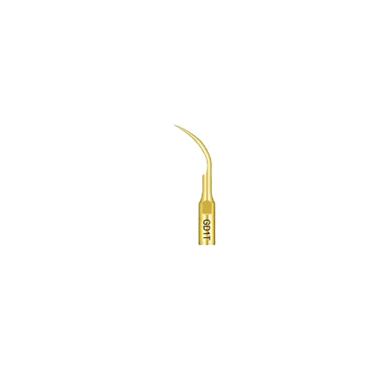 DTE Ultrasonic Scaler GD1T, Gold Tips, 5/Pk. Periodontal Scaling Tips for subgingival scaling
