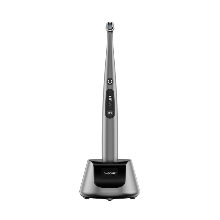 ONE CURE O-Star Pro Wide-Spectrum Curing Light with Charging Base, 1/Pk. Light intensity up
