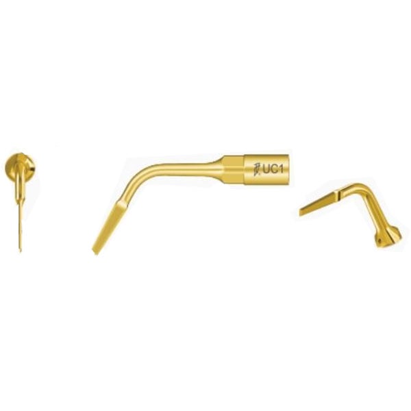 Woodpecker Gold Tip UC1 For Exelcymosis, 1/Pk. Utilized for cutting ligaments, minimally