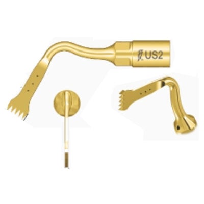 Woodpecker Bone Surgery Gold Tip US2, 1/Pk. Compatible with EMS system of ultrasonic scalers