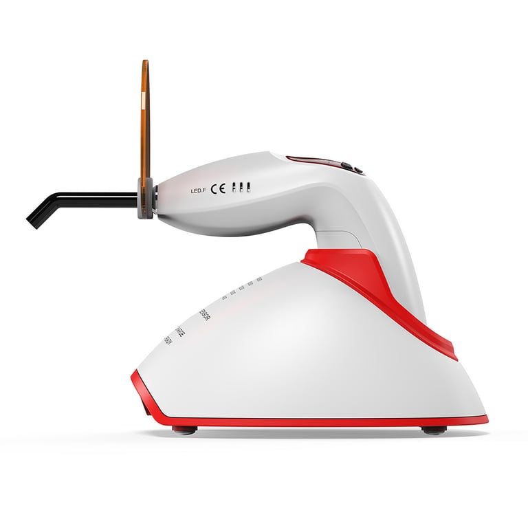 Woodpecker LED.F Plus Curing Light, 1/Pk. Designed with 380-515nm wavelength range and peak
