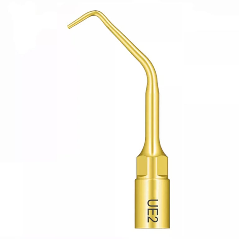 Woodpecker, UE2 Gold Piezo Bone Surgery Tip, 1/Pk. Compatible DTE, and Mectron