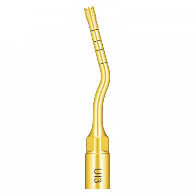 Woodpecker, UI3 Gold Piezo Bone Surgery Tip, 1/Pk. Compatible DTE, and Mectron