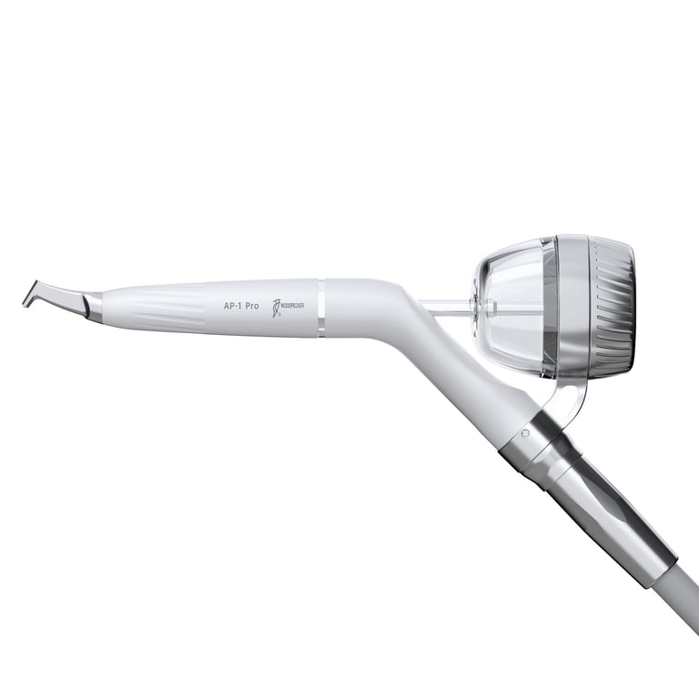 Woodpecker AP-P Air Polishing System with AP-1 Pro Handpiece, 4-Hole, Complete Unit. Includes: 2
