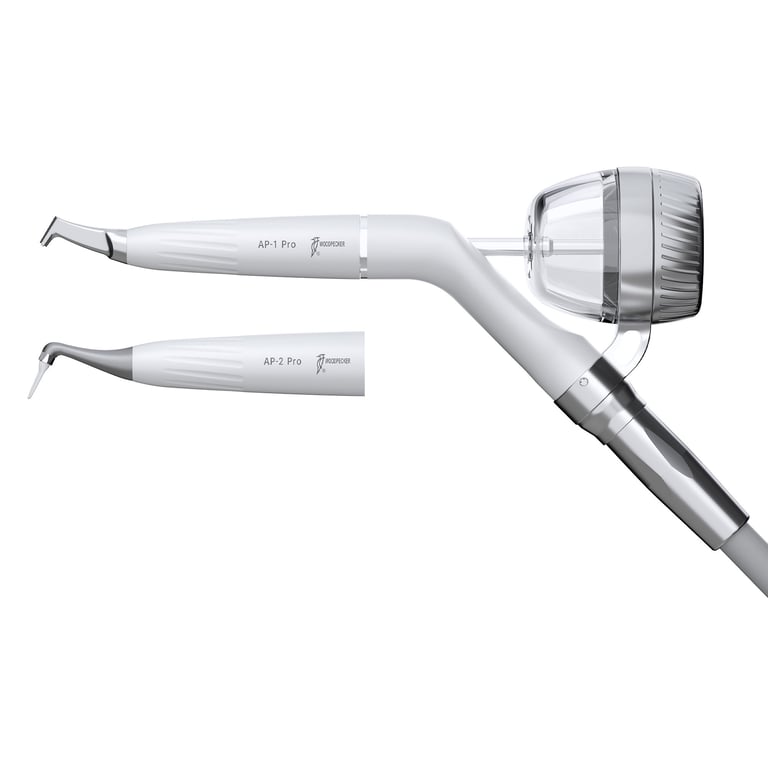 Woodpecker AP-P Pro Air Polishing Handpiece System with AP-1 & AP-2 Pro Handpieces, 4-Hole
