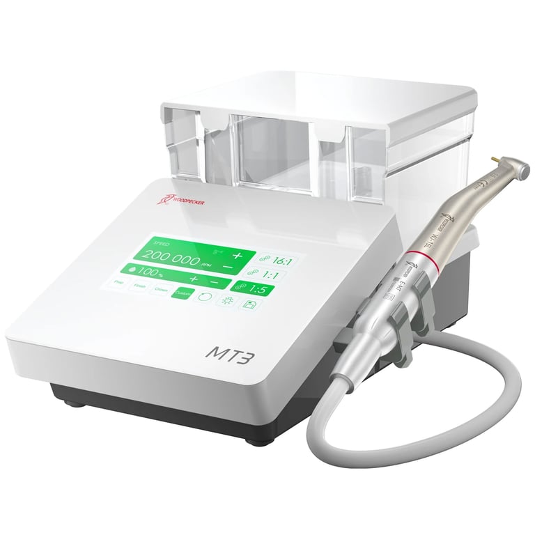 Woodpecker Dental Electric Motor, MT3, Single System. 1:5 Contra Angle LED Handpiece with water