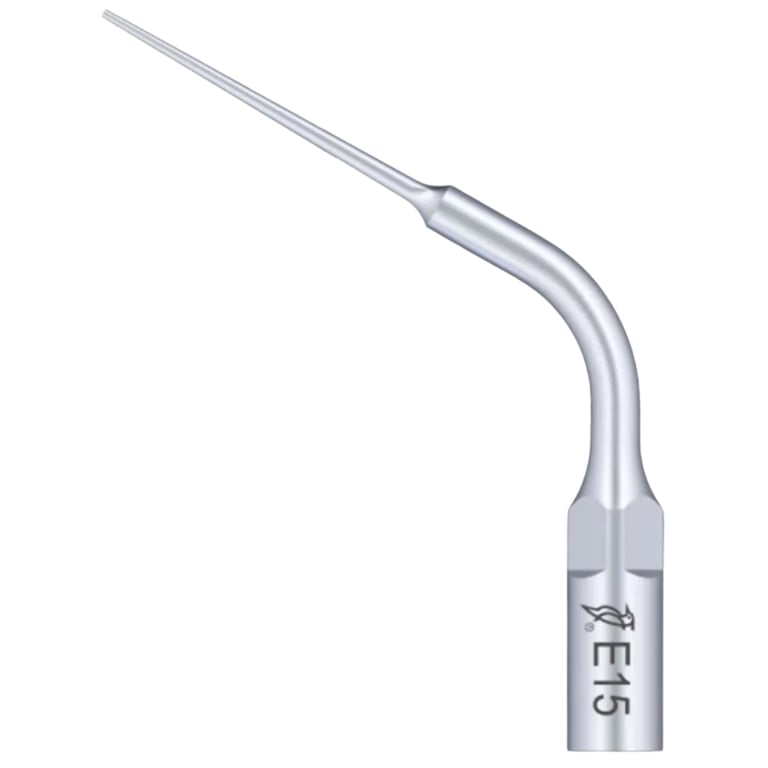 Woodpecker E15 Ultrasonic Scaler Tip, Endodontic, 16mm Slender Tip, 1/Pk. Features a endodontic