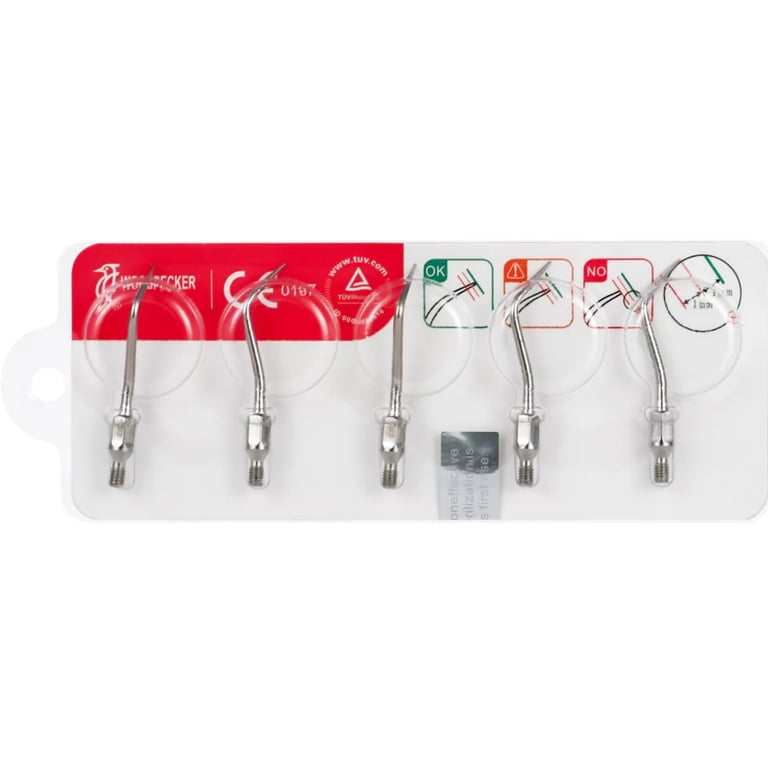Woodpecker GK3 Scaler Tips, Supragingival Calculus, Kavo Compatible, 5Pcs/Set, 1/Pk. Made