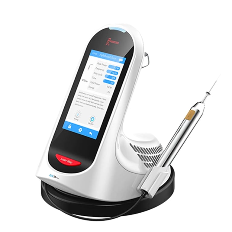 Woodpecker Diode Laser System. Innovative 3 wavelengths blue semiconductor laser therapy device