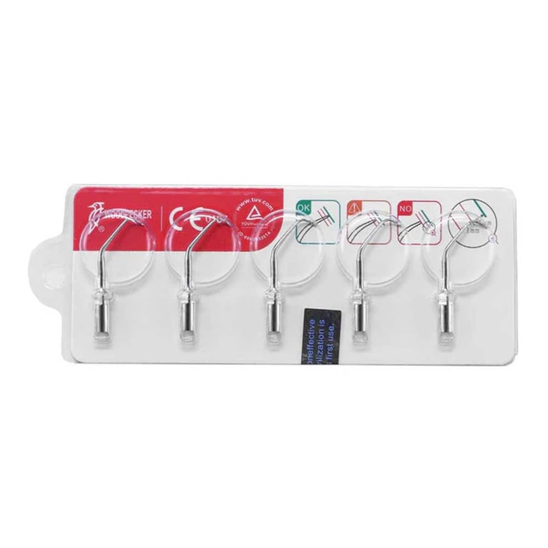 Woodpecker E10 Ultrasonic Scaler Tips, 5Pcs/Set. Applicable for: UDS-E LED, UDS-P/UDS-P LED, U6/U6
