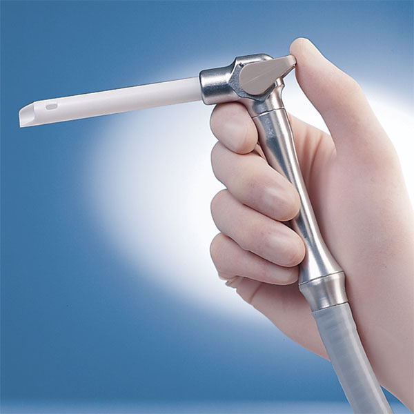 Ergo-Vac HVE Handpiece, Stationary Head with Swivel. Brings ergonomic efficiency to standard
