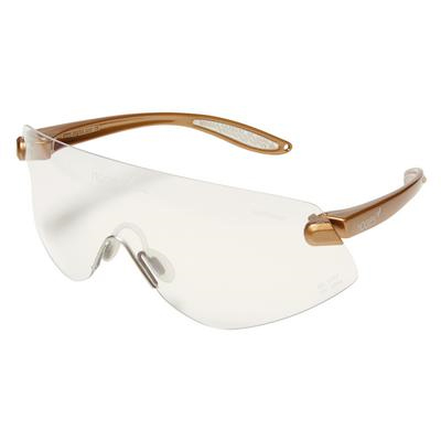 Outbacks Protective eyewear, gold frames and clear lens ophthalmic quality anti-scratch coating