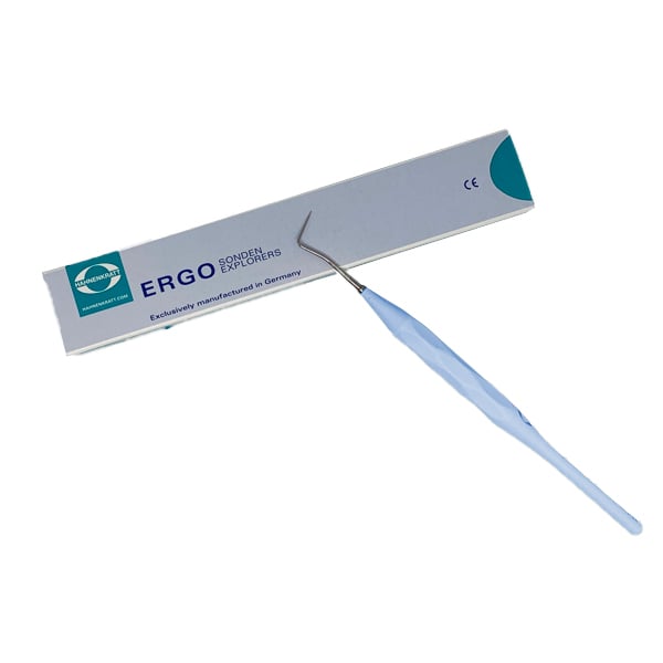 Ergoform Single Ended Explorer Form C, 1/Pk. Pastel Blue Handle Made of Glassfiber-Reinforced