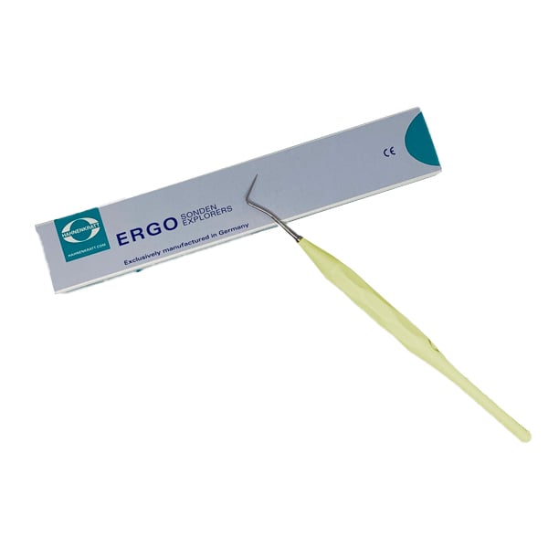 Ergoform Single Ended Explorer Form C, 1/Pk. Pastel Yellow Handle Made of Glassfiber-Reinforced