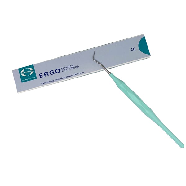 Ergoform Single Ended Explorer Form D, 1/Pk. Pastel Mint Handle Made of Glassfiber-Reinforced